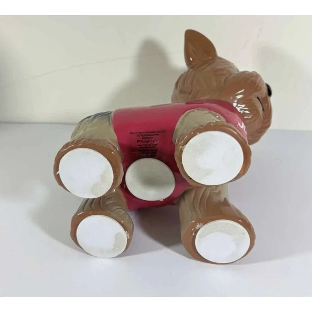 JoJo Siwa BOW-BOW Yorkie DOG Puppy Piggy Coin CERAMIC BANK 9